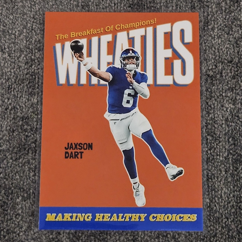 Jaxson Dart CUSTOM Wheaties Card